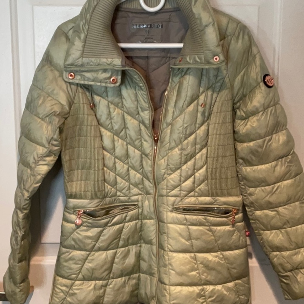 NWOT questrian style jacket with rose gold zippers